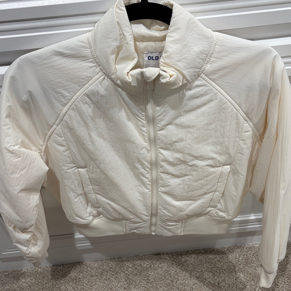 Old Navy Cream Puffer Jacket
